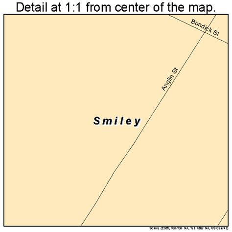 Smiley Texas Street Map 4868300