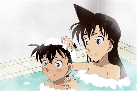 Conan and Ran in the bath by chenchiz on DeviantArt