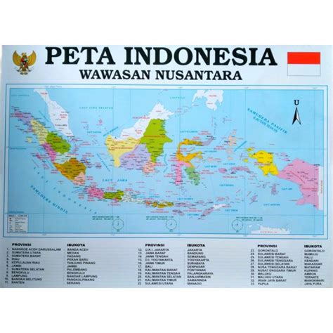 Jual PETA INDONESIA/PETA NEGARA KESATUAN REPUBLIK INDONESIA [NKRI ...