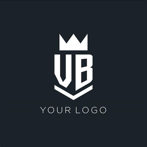 VB logo with shield and crown, initial monogram logo design 23565088 ...