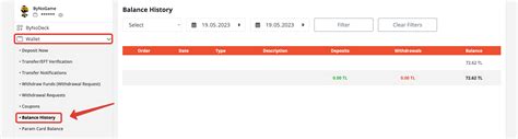 ByNoGame Helpdesk - Where can I view my account transactions?