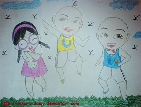 Upin, Ipin and Mei Mei by haiera on DeviantArt