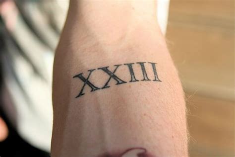 Roman Numeral 23, only I would get 21. The age my life changed | Tattoos for guys, Tattoos, Arm ...