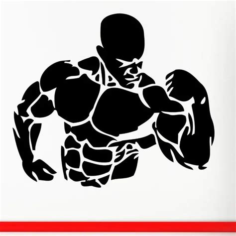 Aliexpress.com : Buy Gym Sticker Fitness Decal Body building Posters Vinyl Wall Decals Pegatina ...