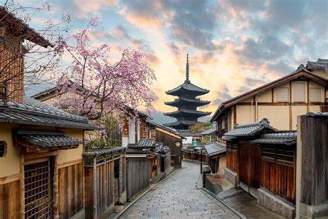 Free download | HD wallpaper: Kyoto, Japan, architecture, cherry blossom, town, Asian ...