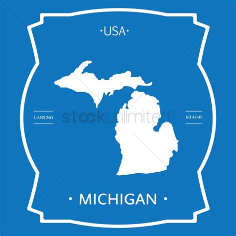 Michigan Map Vector at GetDrawings | Free download