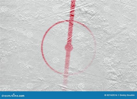 Fragment of Ice Hockey Rink with Markings Stock Photo - Image of game, stadium: 82163516