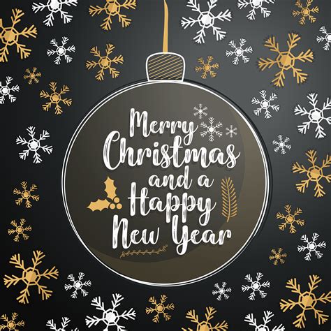 Download Merry Christmas, Happy New Year, Card. Royalty-Free Vector Graphic - Pixabay