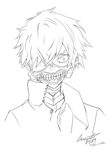 TOKYO GHOUL Fanart LINEART by guto-strife-1 on DeviantArt