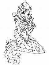 Tecna Winx coloring Pages sketch template