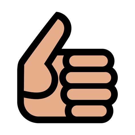 Cartoon Hand Making Positive Thumbs Up Gesture 553709 Vector Art at ...