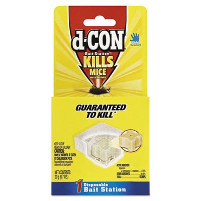 d-CON® - Disposable Bait Station, 3 x 3 x 1 1/4, 0.7 oz