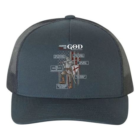 Armor Of God Ephesians 6 10 18 Bible Verse Yupoong Adult 5-Panel Trucker Hat | TeeShirtPalace