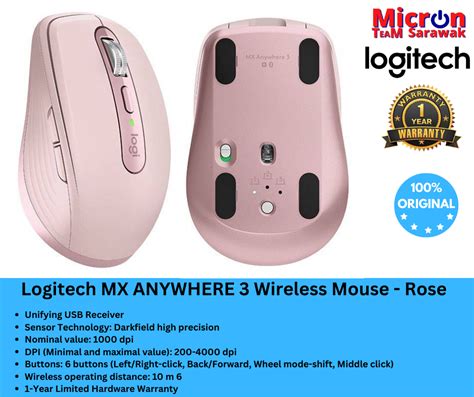 Logitech MX ANYWHERE 3 Wireless Mouse