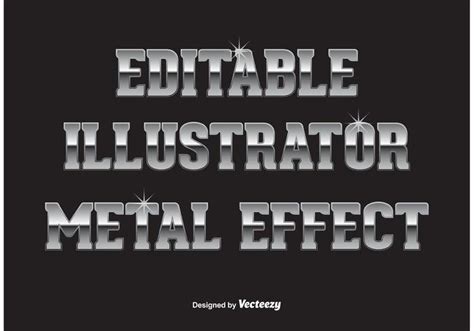 Metal Text Effect Vector Art, Icons, and Graphics for Free Download