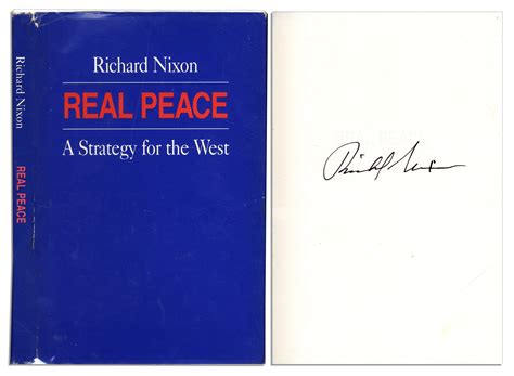 Lot Detail - Richard Nixon ''Real Peace'' First Edition Signed Book