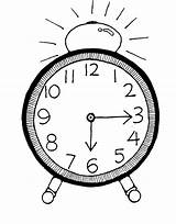 Cartoon Alarm Clock Coloring Pages Get Sketch Page sketch template
