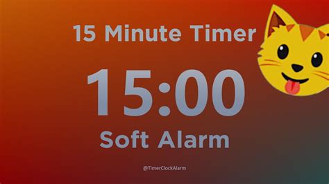 15 minute Meditation Timer (with Soft Alarm Sound) - YouTube