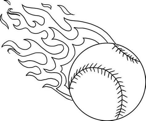 Softball Coloring Pages Printable at GetDrawings | Free download