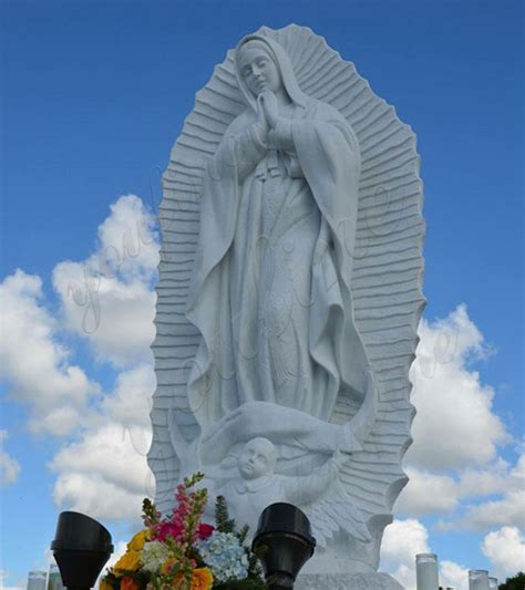 White Marble Our Lady of Guadalupe Statue for Sale CHS-357-Religious ...