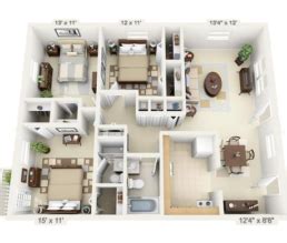 Floor Plan - Georgetown Apts