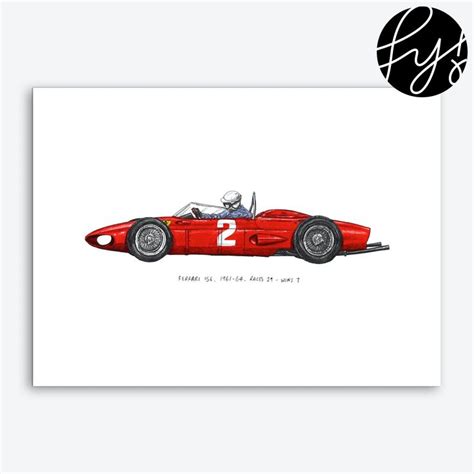 Ferrari Car Art Print | Ferrari car, Car art, Landscape art prints