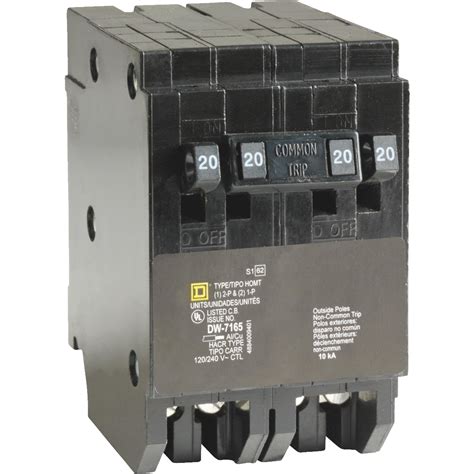 Square D 34031 HomeLine 20A Tandem 2-Pole Circuit Breaker - Walmart.com - Walmart.com