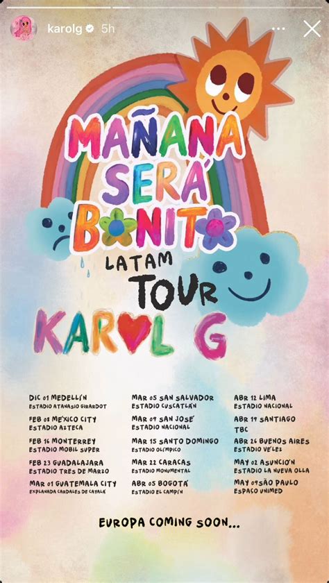 Conciertos de Karol G en México: Lista de precios de ‘Mañana será ...