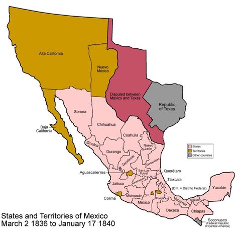 Original Mexico map - Original mexican map (Central America - Americas)