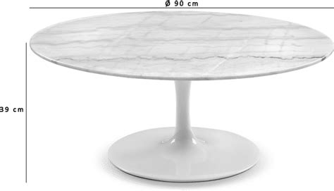 Tulip Round Coffee Table - Marble | Designer Editions