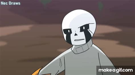 Epic!Sans vs Delta!Sans [Animation] on Make a GIF