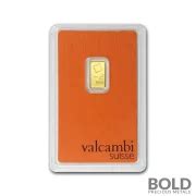 1 Gram Valcambi Gold Bar | BOLD Precious Metals
