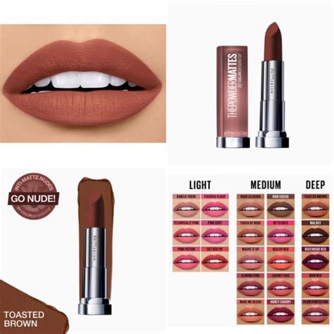 Maybelline Color Sensational Powder Matte Lipstick in Toasted Brown ...