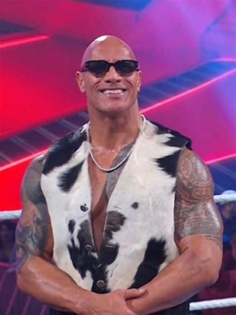 WWE Raw Dwayne Johnson Vest - Movie Jackets