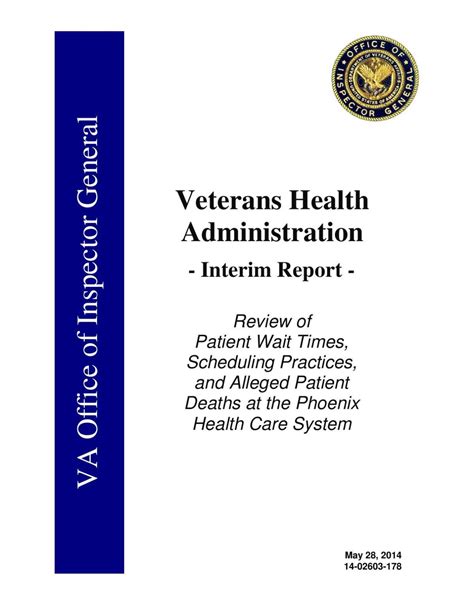 Inspector General report on Phoenix VA