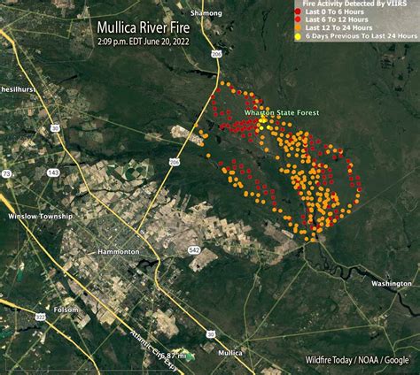 Mullica River Fire in New Jersey's Wharton State Forest could become ...