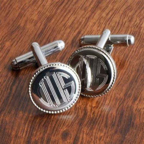 Polished Silver Links - Plain (With images) | Monogrammed cufflinks ...