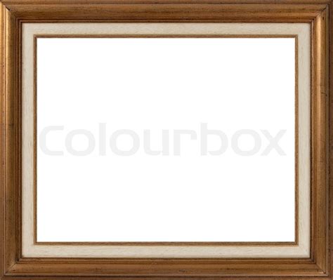 Wooden frame for paintings or ... | Stock image | Colourbox