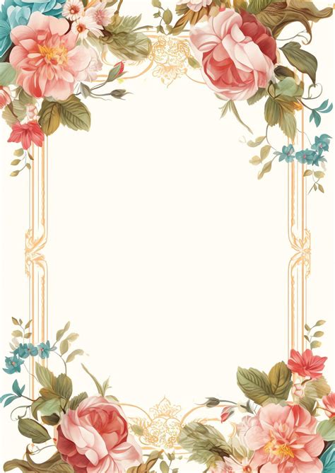 Premium AI Image | Vintage Postcard Frame border on white background