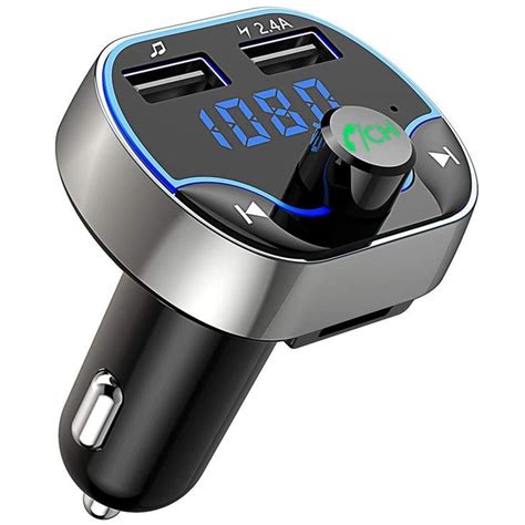 Bluetooth FM Transmitter Charger, Wireless Radio Transmitter Car Kit ...