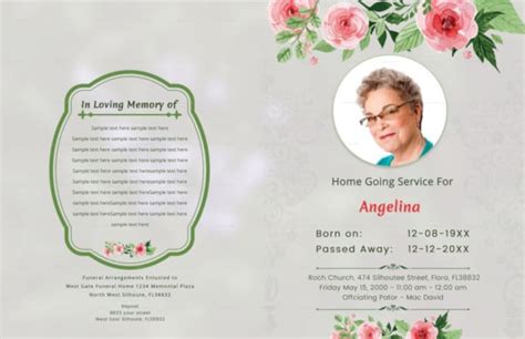 19+ Funeral Order of Service Templates in PDF | PSD | Word | TTF | TPF ...