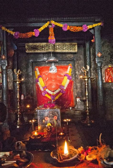 Idol of Lenyadri Ganesh One of Ashtavinayaka Group Near Junnar Editorial Stock Photo - Image of ...