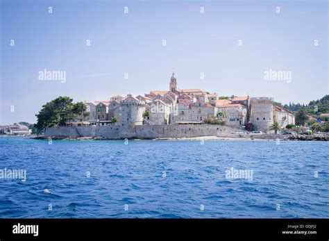 Korcula old town, Korcula island Stock Photo - Alamy