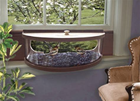 Panoramic In-House Window Bird Feeder With One-Way Mirror | The Green Head