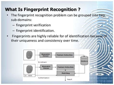 Fingerprint recognition