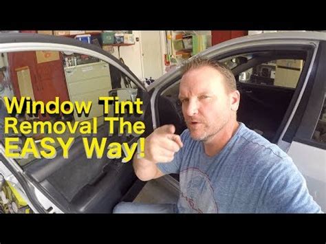 EASY Window Tint Removal - DIY - YouTube