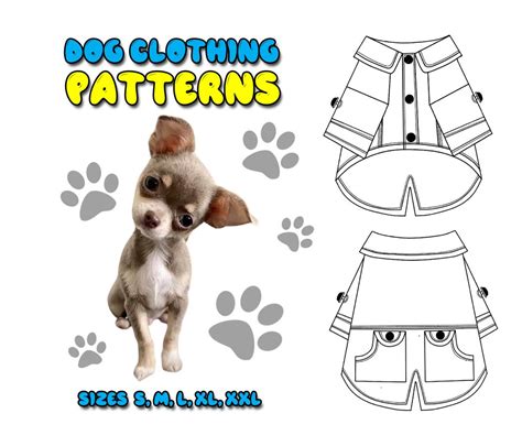 Dog Raincoat Pattern for S M L XL XXL Sizes Printable - Etsy