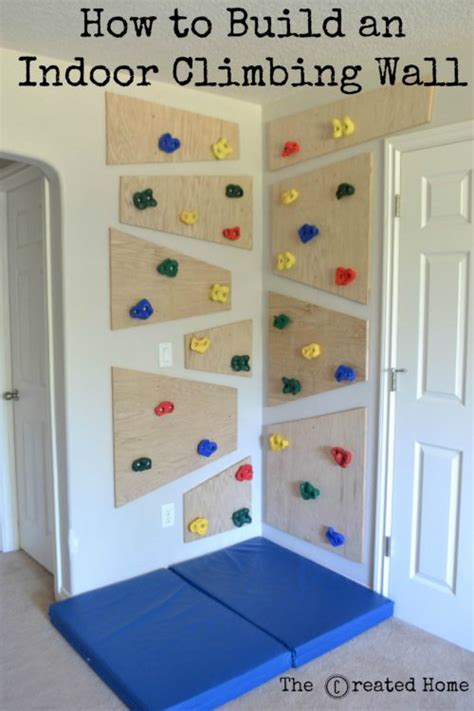 Do It Yourself Climbing Wall - The Created Home