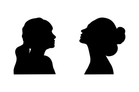 Woman's Head Silhouette. Woman's Profile Graphic by Turan Chowdhury · Creative Fabrica