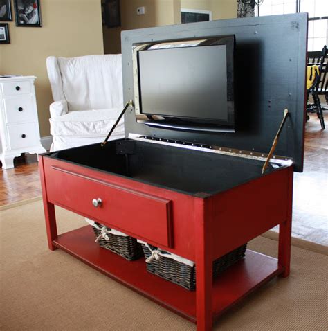 furniture - Any ideas on hiding a TV in a coffee table? - Home Improvement Stack Exchange